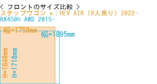 #ステップワゴン e：HEV AIR (8人乗り) 2022- + RX450h AWD 2015-